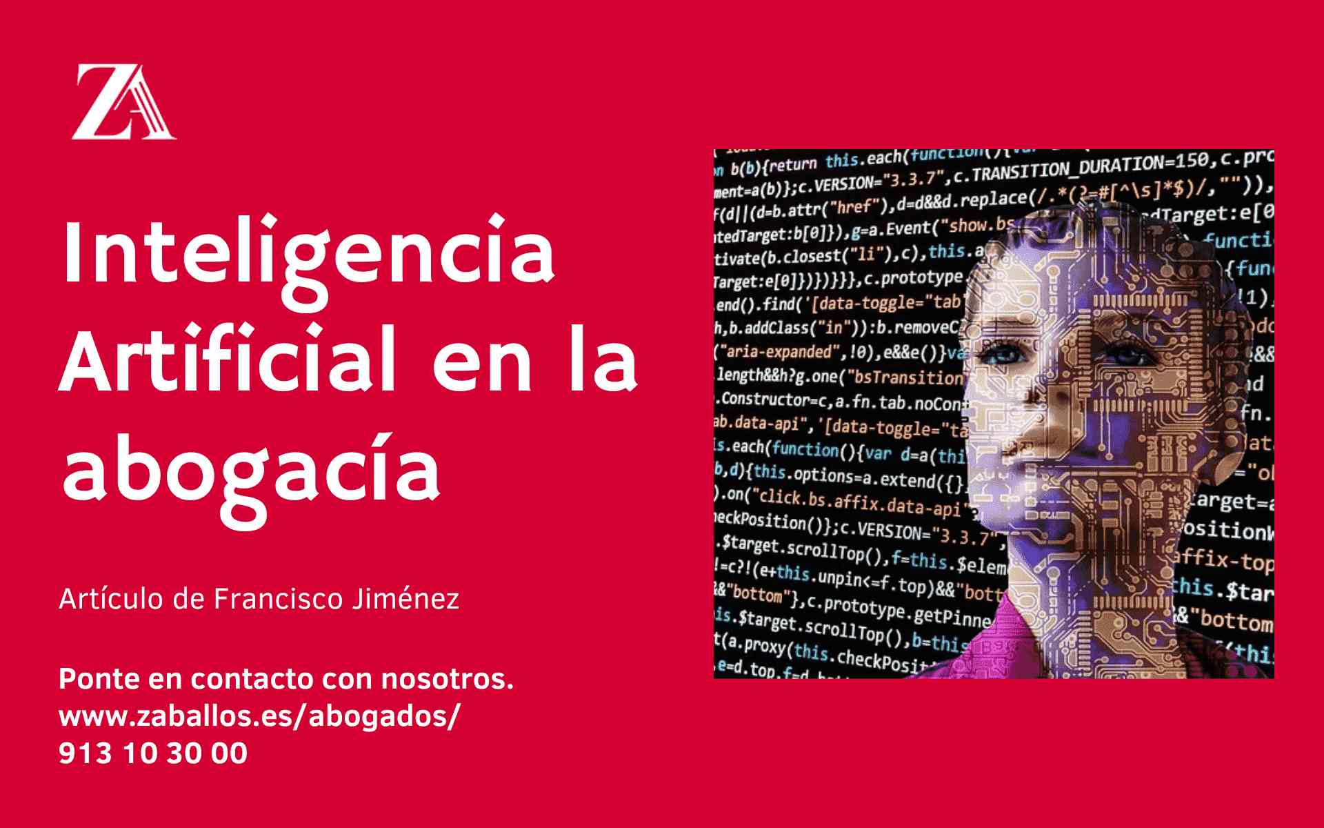 La Inteligencia Artificial en la Abogacía | Zaballos Abogados
