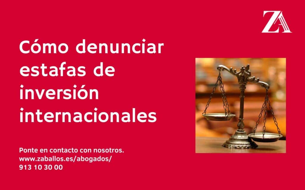 Denunciar estafas de inversión internacionales