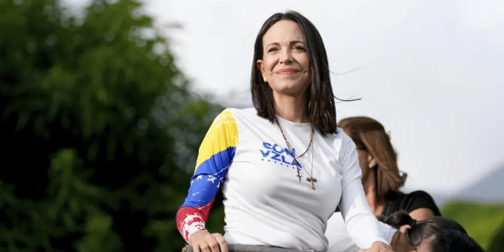 María Corina Machado llegando a Oslo tras recibir el Premio Nobel de la Paz 2025.